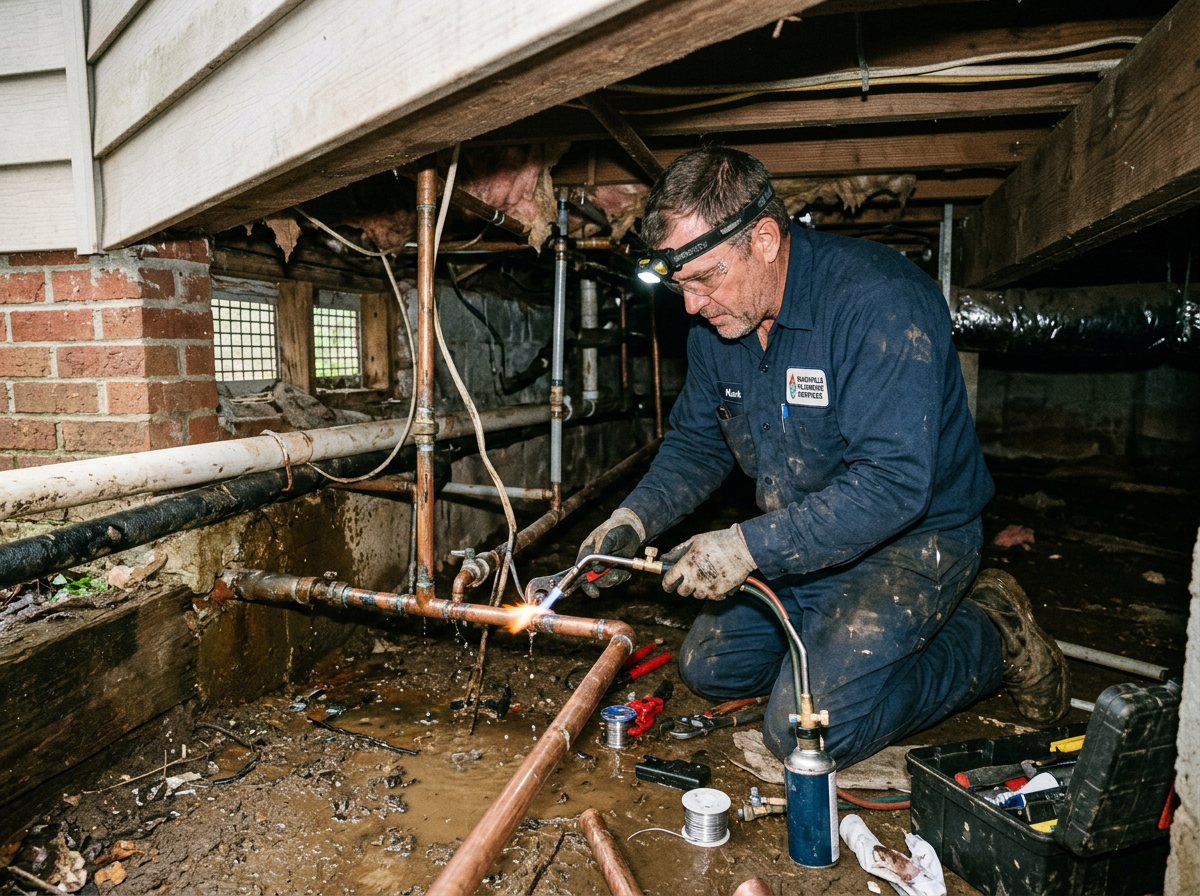 Burst Pipe Repair in Nashville